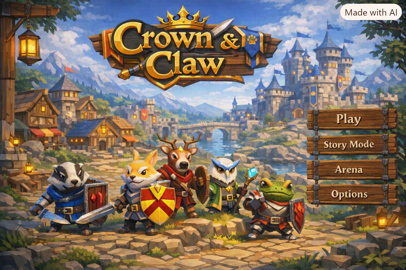 Crown and Claw game world